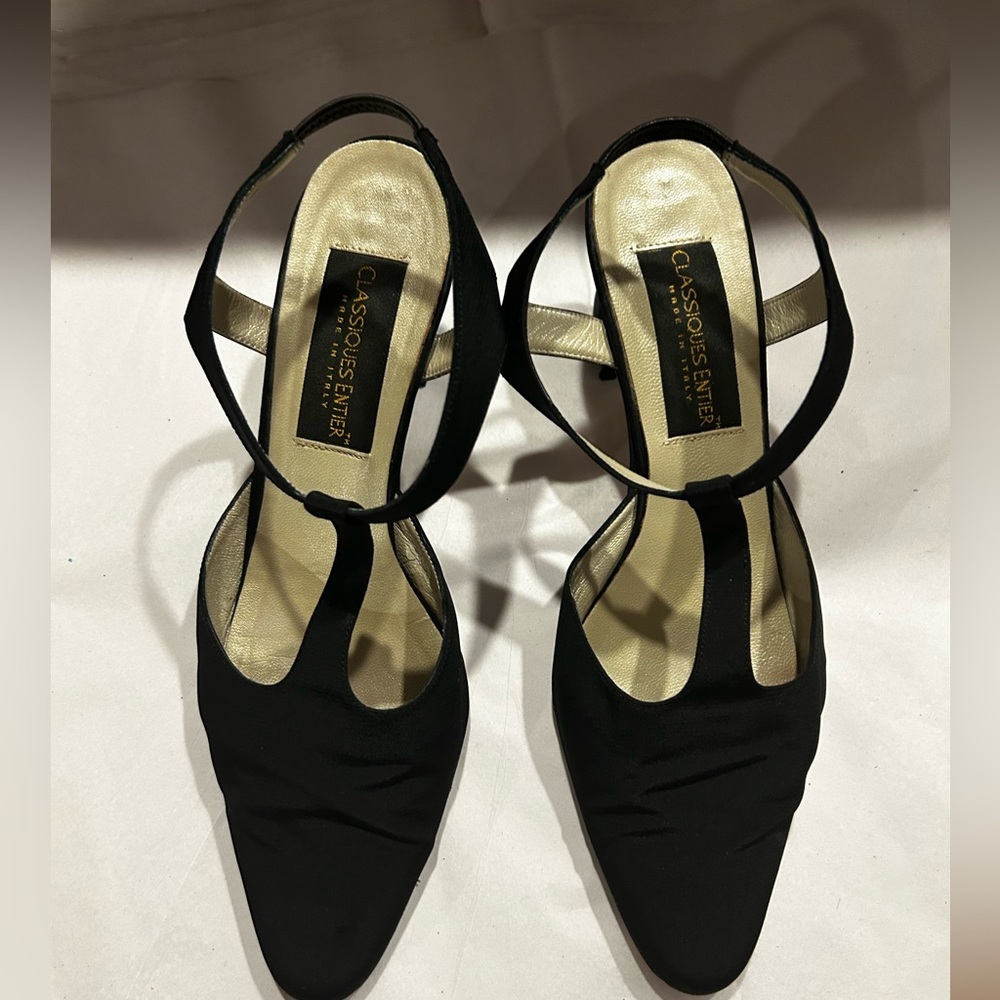 Classiques Entier Black Strappy Heels